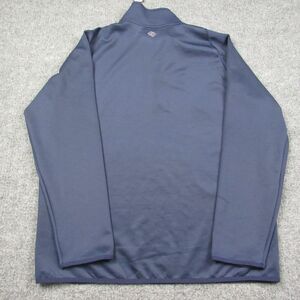 Zelos Pullover Mens Large Windbreaker Jacket‎ Navy Blue Stretch 1/4 Zip
